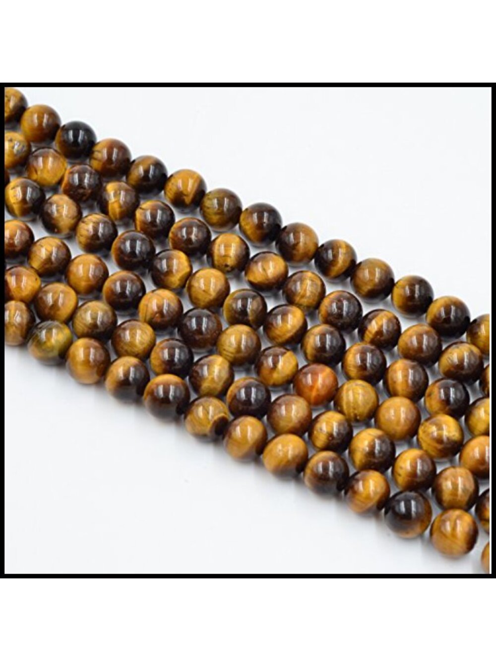 Natural Tiger Eye Gemstone Loose Beads 8mm for Jewelry Making 48pcs